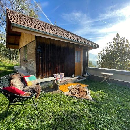 Jolie Cabane Avec Jacuzzi Pour Les Amoureux De La Nature Tullins المظهر الخارجي الصورة