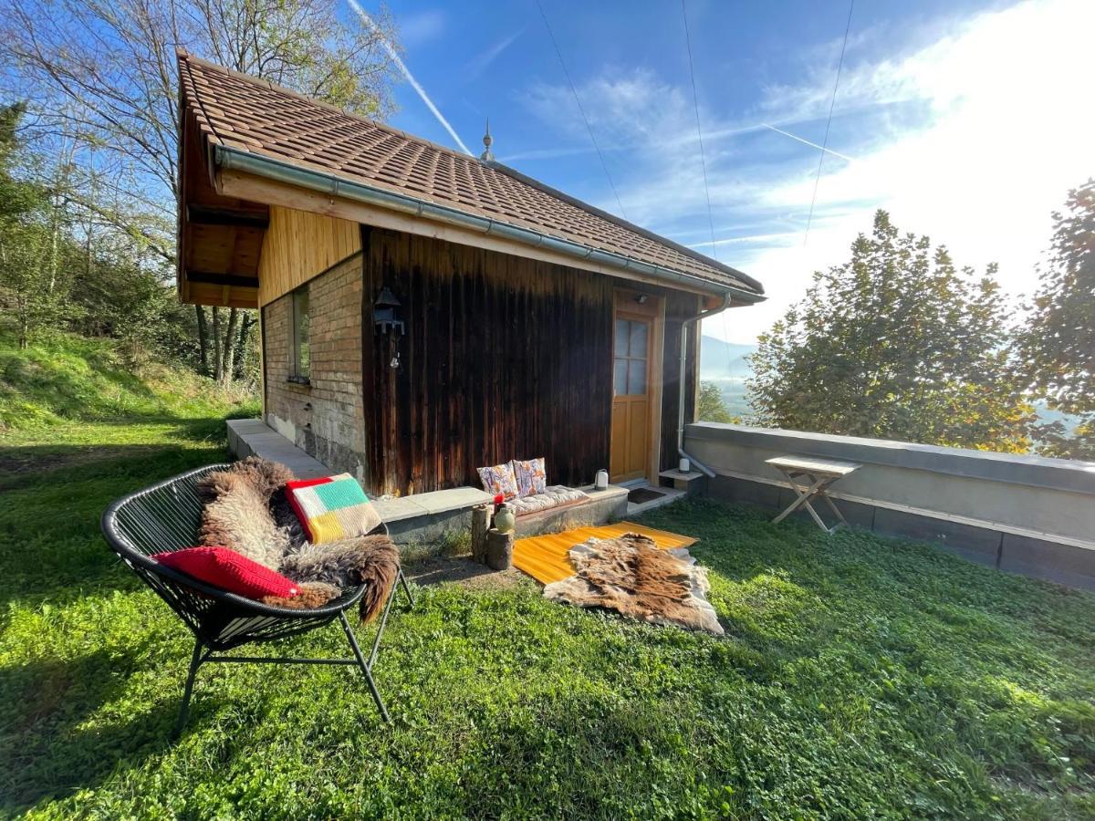 Jolie Cabane Avec Jacuzzi Pour Les Amoureux De La Nature Tullins المظهر الخارجي الصورة